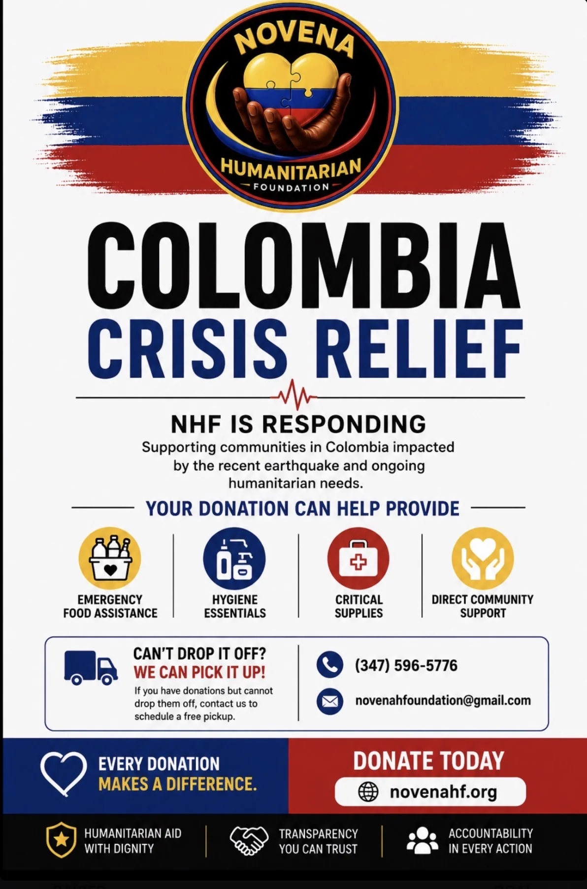 Colombia Crisis Relief  NHF Response Underway