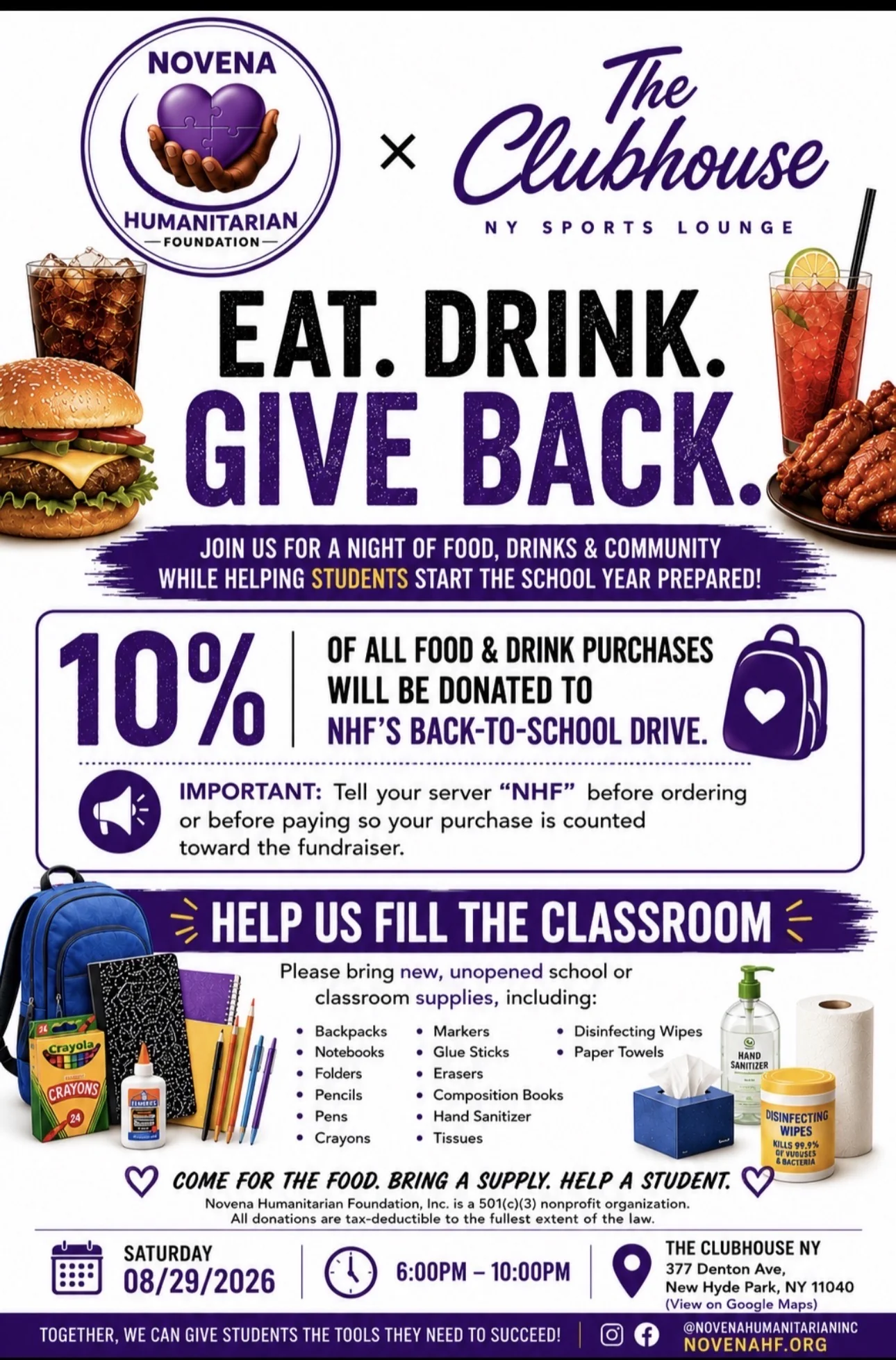 Novena Humanitarian Foundation Back-to-School Drive 2026